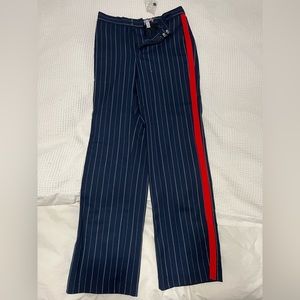 Urban Outfitters navy pinstripe pants medium NWT